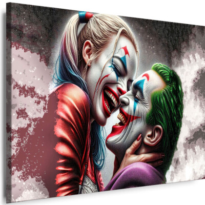 BILDER Leinwand Joker-Batman und  H.Quinn Film  WANDBILDER  Kunstdrucke ART