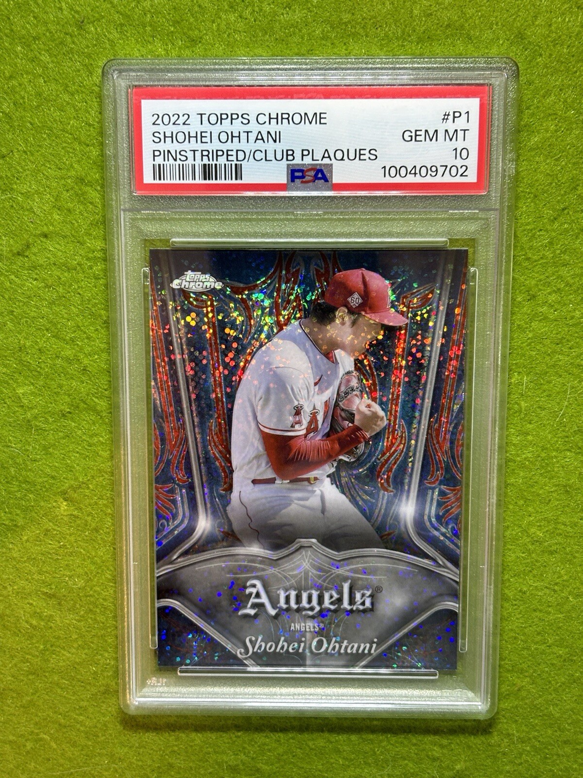 Shohei Ohtani PSA 10 WHITE SPARKLE PRIZM REFRACTOR GRADED CARD 2022 Topps Chrome view 16