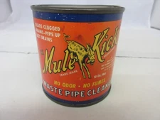 VINTAGE ADVERTISING  MUEL KICK PIPE CLEANER  AUTO OIL PETROLIANA EMPTY    S-177
