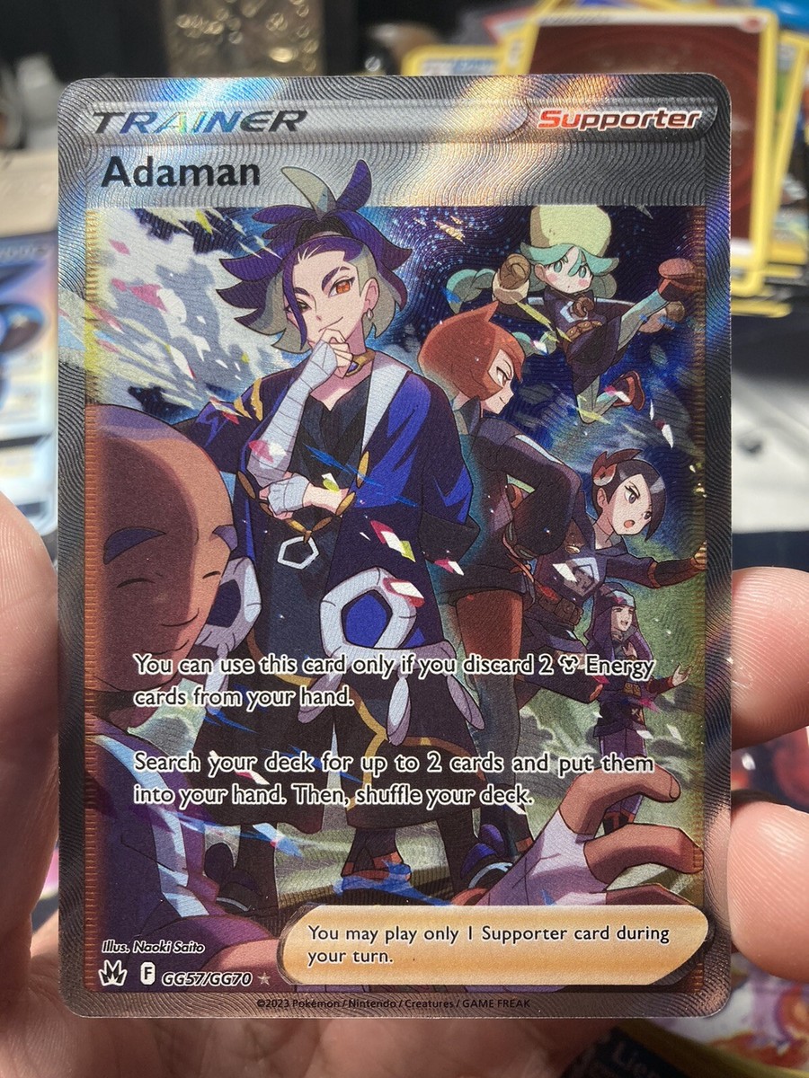 adaman pokemon card crown zenith Trainer Form CGC 9 MINT Adaman GG57/GG70