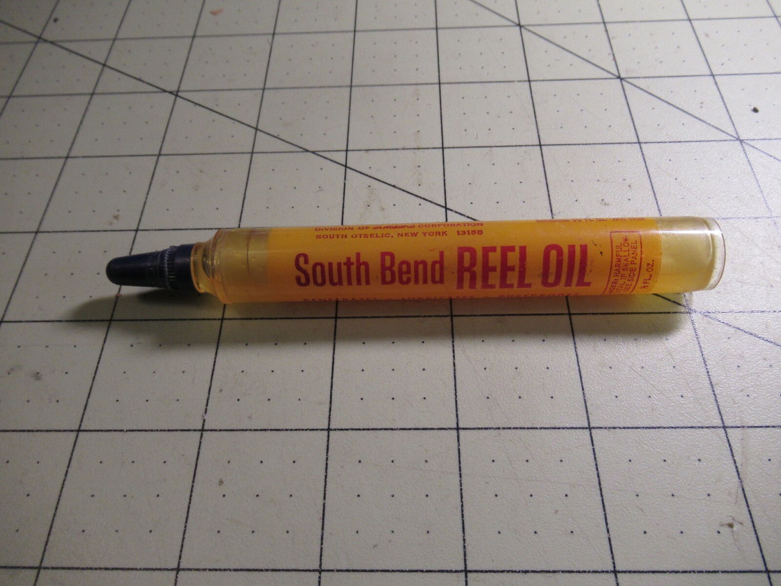 Vintage South Bend Reel Pocket Oil Plastic, South Bend Pocke