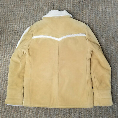 Remarkable Vtg 50's Shawl Collar Western Ranchwear Shearling