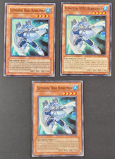 Yugioh - 3x Elemental Hero Bubbleman - DP1-EN009 - Light Play LP - 1st/Unl, 2005