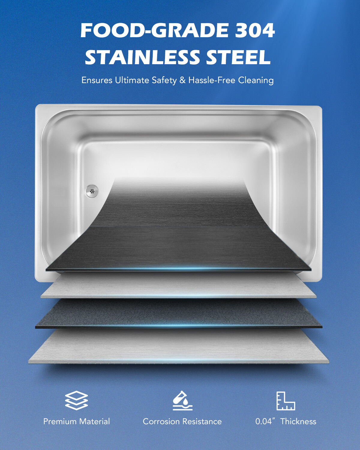 CREWORKS 30L Digital Ultrasonic Cleaner with Degas & Dual Mode for Auto