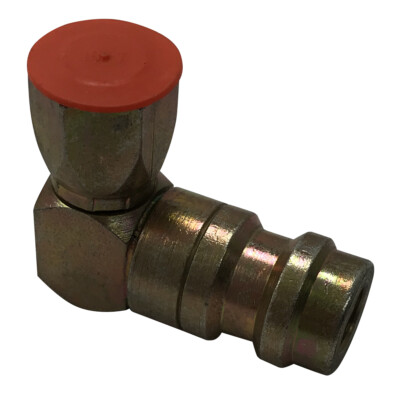 (5) FJC 2634 A/C High Side 90° Degree 1/4'' R12 to R134a Retrofit Adapter Fitting
