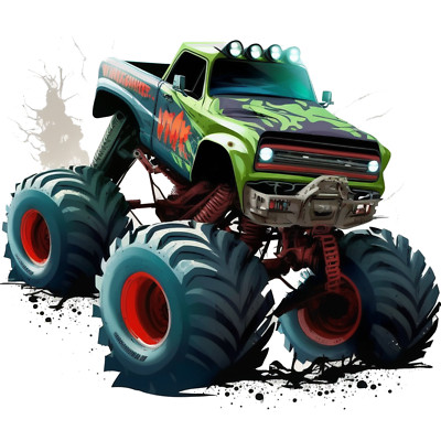 Autoaufkleber Sticker Monstertruck Aufkleber
