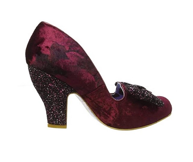irregular choice burgundy