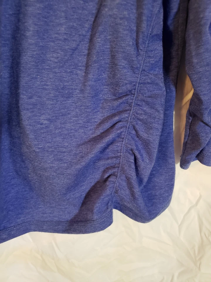 Women's 2X Tek Gear Dry Tek Long Sleeve Blue Shirt (H40) - Image 3 of 4