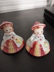 Vintage PY Japan Southern Belle Girls Ceramic Salt & Pepper Shakers~ Lady Figure — photo 1