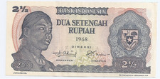 Indonesia 2 1/2 Rupiah 1968 General Sudirman