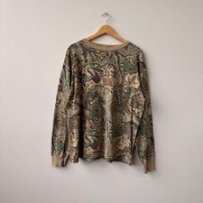 Vintage 90s real tree Camo long sleeve shirt 0352