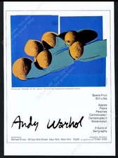 1980 Andy Warhol Cantaloupes Space Fruit art Zivian vintage print ad