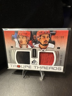 2025-26 Upper Deck SP Game Used Troupe Threads TT-AJ Aho Jarvis /199