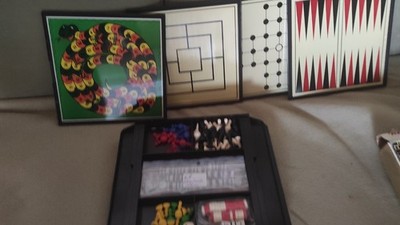 9 x Magnetspiele im Set, Spielplatten aus Fiberglas, sehr gut erhalten