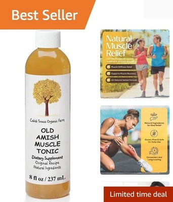 Old Amish Muscle Tonic 8 fl oz, Leg Cramps Relief, Foot Cramps Relief, Restle...
