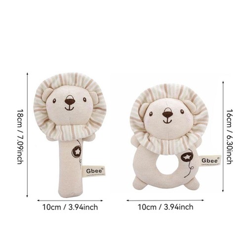 Organic Cotton Baby Rattle – Soft Handheld Soothing Toy for Infants & Newborns - Picture 10 of 13