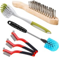 Griff ReinigungsbüRste 6-Teiliges Set, Langer Griff TassenbüRste FlaschenbüRste