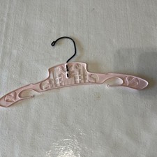 Vintage 1950s Pink Plastic Precious Lambs Baby Toddler Hanger 11.75  