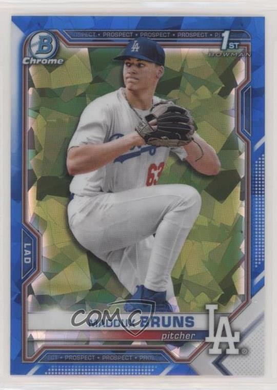 2021 Bowman Chrome Draft Sapphire Edition Maddux Bruns #BDC-126 7c7