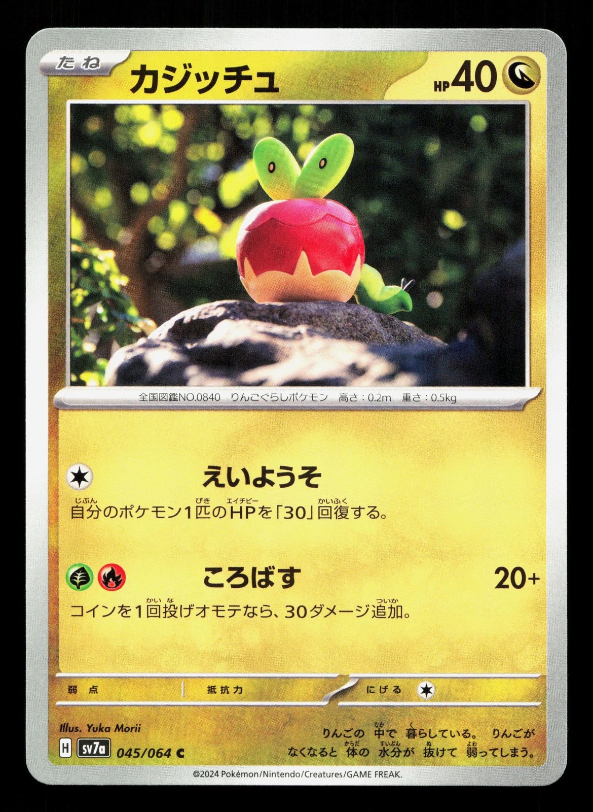 Applin 045/064 Paradise Dragona NM Japanese Pokemon Card TCG