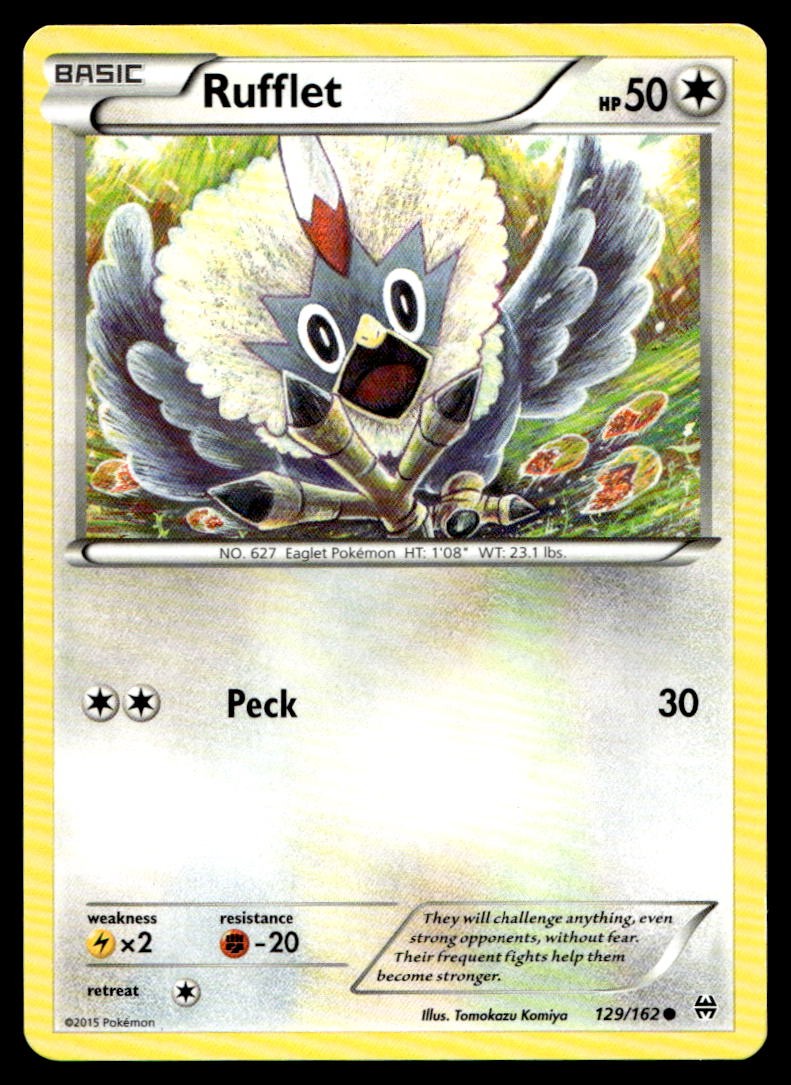 Rufflet 129/162 Common BREAKthrough Pokemon Lightly Played