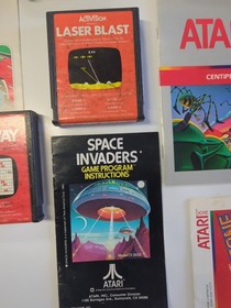 Atari 2600 Game Lot of 8Games With 12 Instruction Manuals 