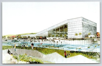 Expo '74 Seattle Washington State Pavilion Architectural Rendering Art Postcard