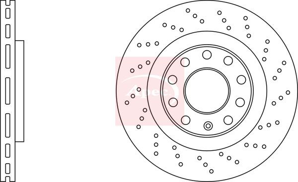 Braking System Brake Disc APEC DSK2971 Front Fits Audi A4 Outer Diameter 320mm