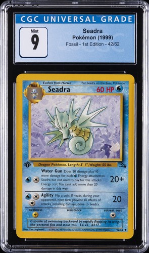 Seadra (1st Edition) graded CGC 9 for sale on eBay