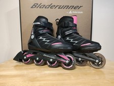 Bladerunner Advatage Pro XT W Size 8 Black Pink Rollerblades Inline Skates