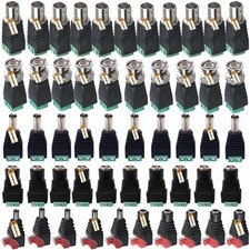 50Pcs BNC Female to Female  BNC Male to Male Connector  12V 5.5  2.1MM DC ...
