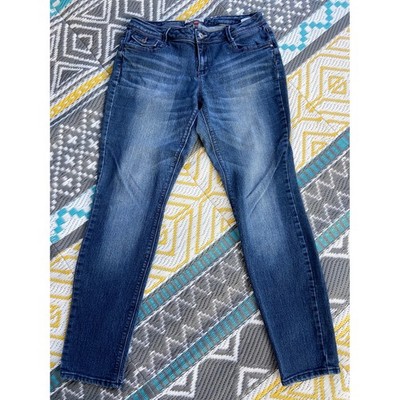 L.E.I. Selena Curvy Skinny Jeans Womens Size 13 Blue Medium Wash Denim LJ35143L