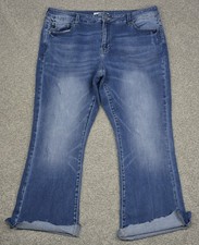Kancan Jeans Women's Size 22 Raw Hem Distressed