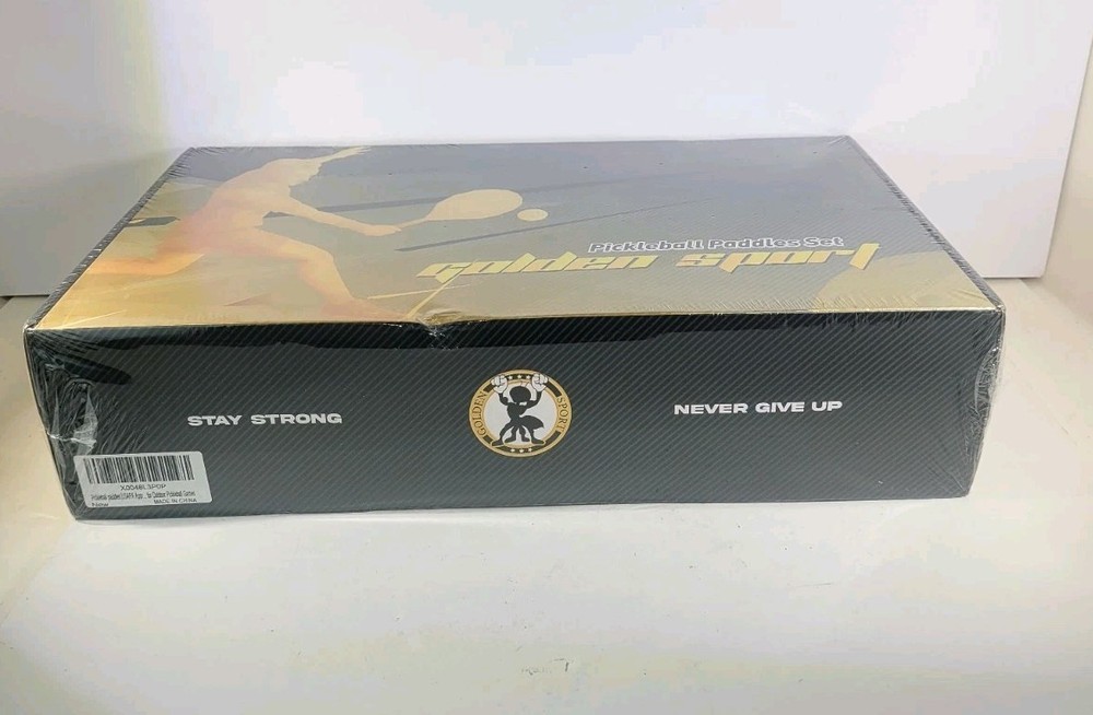 Golden Sport Pickleball Set with 2 Paddles Balls Grip Tapes & Carry Bag