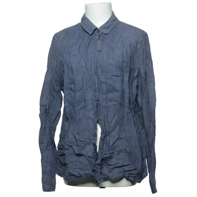 Essentials Collection, Hemd, Größe: 44, Essentials Collection, Blau, Leinen #oZN