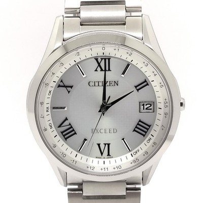 Citizen Exceed Eco Drive Radio Watch 37.8mm Titanium Quartz Ref. CB1110-61A