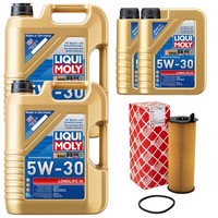 MotoröL Set Longlife III 5W-30 Liqui Moly 12 Liter + ÖLfilter FüR Audi A8 4.0