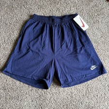 NIKE Shorts Vintage Deadstock Mens Blue Cotton Made in USA NWT Xlarge