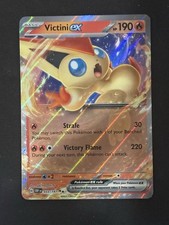 Pokemon 33/197 VICTINI EX Double Rare Full Art Obsidian Flames GTC card NM/MT