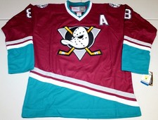 NHL Vintage Mighty Ducks Anaheim Teemu Selanne #8 Sewn Jersey 52 XL CCM NWT