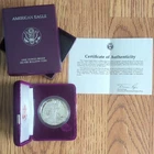 US Mint 1987-S American Eagle 1 oz Proof Silver Coin San Francisco w/ Box & COA
