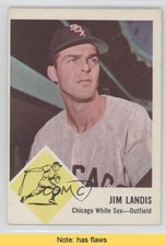 1963 Fleer Jim Landis #10 READ 0b2