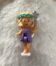 Vintage Bluebird 1994 Polly Pocket Flutter Fairy Fun Locket Necklace Doll Figure