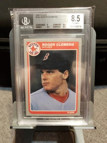 Roger Clemens 1985 Fleer BGS 8.5 RC Red Sox #155