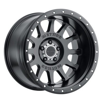 Method MR605 NV 20x9 Matte Black Wheel with 12 Window Design and Beadlock Effect