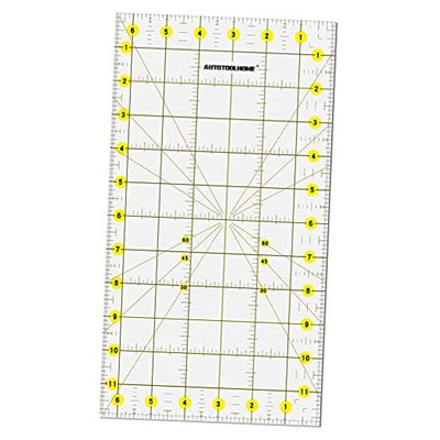  Quilting Ruler Acrylic Quilters' Ruler for Easy Precision Cutting Fabric 