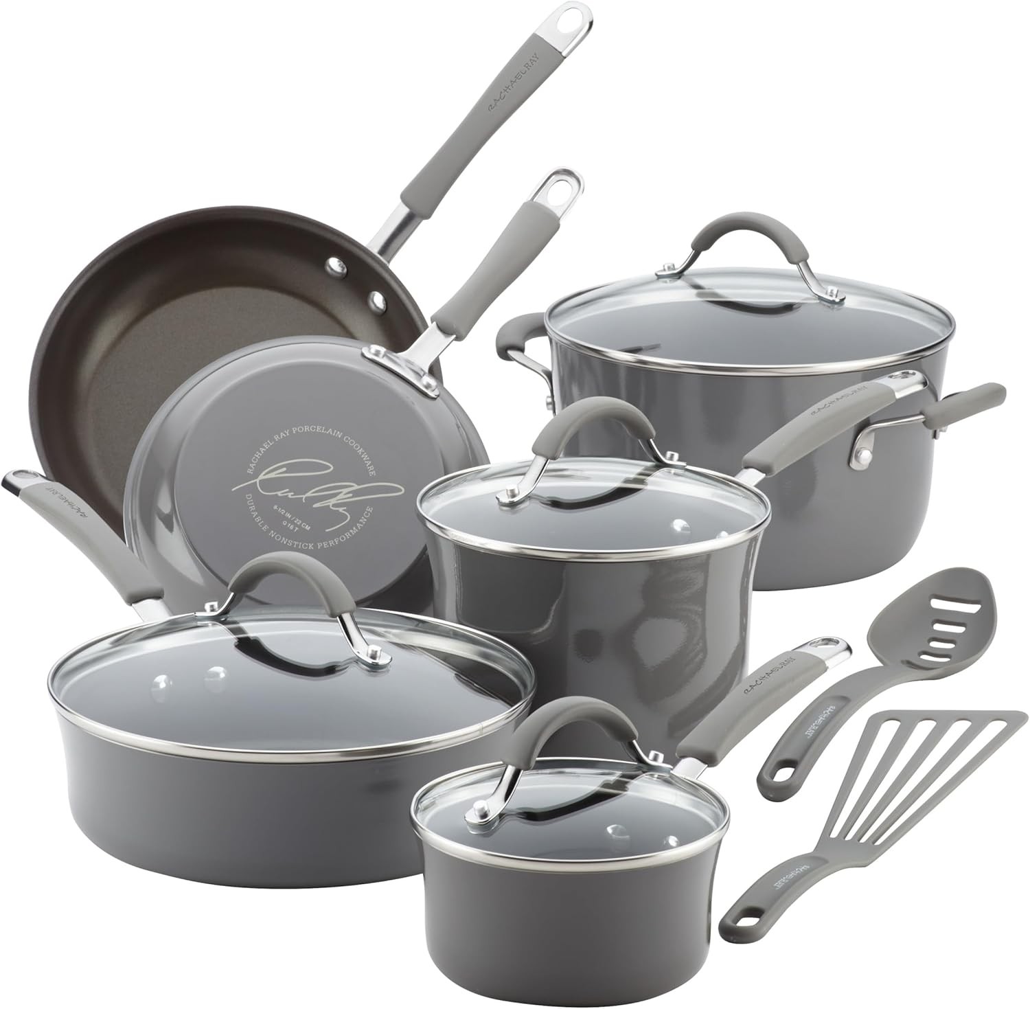 16802 Rachael Ray Cucina Nonstick Cookware Pots and Pans Set
