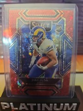 2021 Panini Select - Club Level Jake Funk #299 Red Disco Prizm /49 (RC)