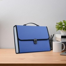 Image of A4 Expandable Document Holder with Snap Closure for School Papers