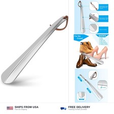 12 inch stainless steel shoe horn long handle seniors pregnant women men kids